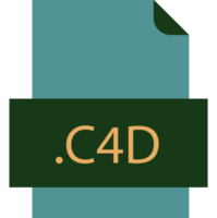 C4d File Icon Fill Crisp Corners With Doted Lines png