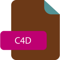 C4d File Extension Icon Rounded Corners And Deep Color png