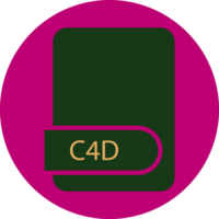 C4d File Format Icon Circular Shape png