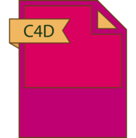 C4d File Format Icon Minimal png