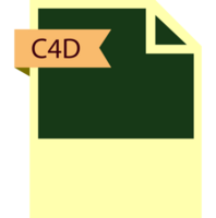 C4d File Format Icon Roe Color Fill png
