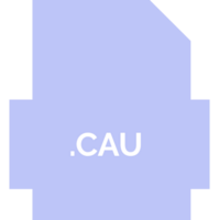 Cau File Extension Icon Fill Crisp Corners With Symbol png