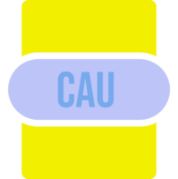 Cau File Extension Icon Rounded And Color Fill png