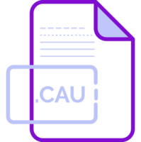 Cau File Extension Icon Little Dot And Color Fill png