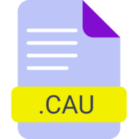 Cau File Extension Icon With Symbol png