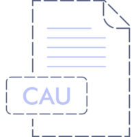 Cau File Format Icon Outline And Fill png