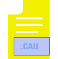 Cau File Format Icon Rounded Dashed Outline png