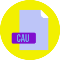 Cau File Format Icon Rounded Circle Bg png