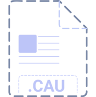 Cau File Icon Deep Rounded Outline png