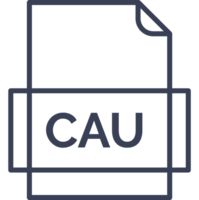 Cau File Icon Thick Outline Rounded Corners png