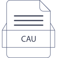 Cau File Icon With Black Shadow png