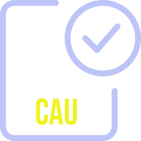 Cau File Icon With Checked Mark png