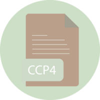 Ccp4 File Extension Icon Black Color Crisp Corners Circular Shape png