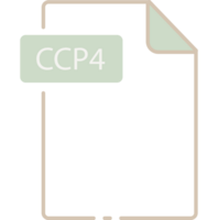 Ccp4 File Format Minimal Icon Outline png