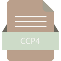Ccp4 File Icon With Color And Rounded Corners And Folded Doc png