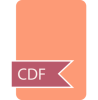 Cdf File Format Icon Label Contour png