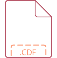 Cdf File Icon Deep Rounded Outline png