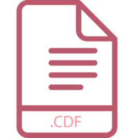 Cdf File Minimal Icon With Symbol png