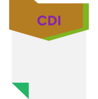 Cdi File Format Minimal Icon png