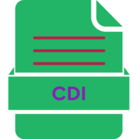 Cdi File Icon Black Color And Lines png