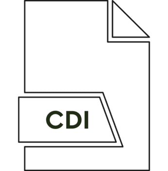 cdi fil formatera ikon mellanrum i objekt png