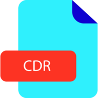 Cdr File Extension Icon Rounded Corners And Deep Color png
