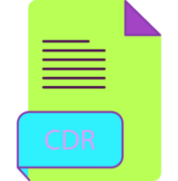 Cdr File Extension Icon Rounded Lines And Crisp Corners png