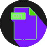 Cdr File Fomat Minimal Icon With Circle Outside png