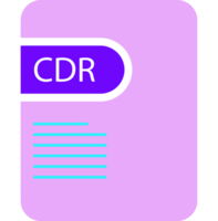 Cdr File Icon Deep And Minimal png