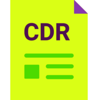 Cdr With Deep And Minimal Colors And Folded Icon png
