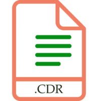 Cdr File Minimal Icon With Symbol png