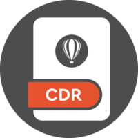 Cdr File Format Icon Circular Shape png