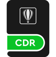 Cdr File Format Icon Malachite Fill png