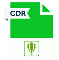 Cdr File Format Icon Roe Color Fill png
