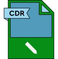 Cdr File Format Icon Minimal png