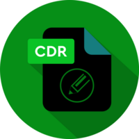 Cdr File Format Icon Rounded Shapes With Circle Outside png