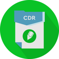 Cdr File Format Minimal Icon With Circular Shape png
