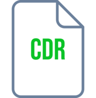 Cdr File Icon Fill Rounded Corners Bold Outline png