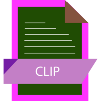 Clip File Format Icon Modern Design png