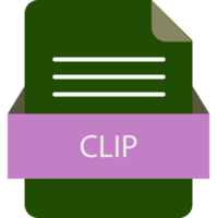 Clip File Format Icon Rounded Shapes Outline png