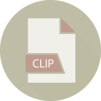 Clip File Format Icon Space In Shapes And Circular Shape Outside png