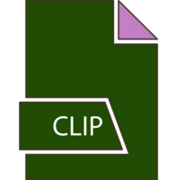 Clip File Icon Black Outline png