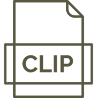 Clip File Icon Thick Outline Rounded Corners png