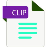 Clip File Icon With Folded Style Document png