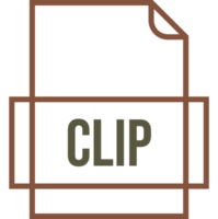 Clip File Icon Thick Outline Sharp Corners png