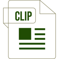 Clip Icon Inside Transparent Outline And Sharp Corners png