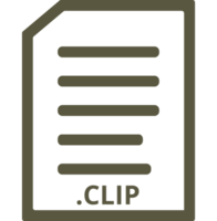 Clip Line Document Icon png