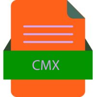 Cmx File Icon With Color And Rounded Corners And Folded Doc png