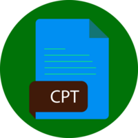 Cpt File Extension Icon Black Color Crisp Corners Circular Shape png