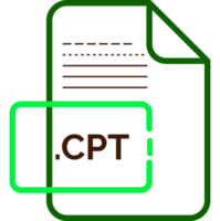 Cpt File Extension Icon Little Dot And Color Fill png